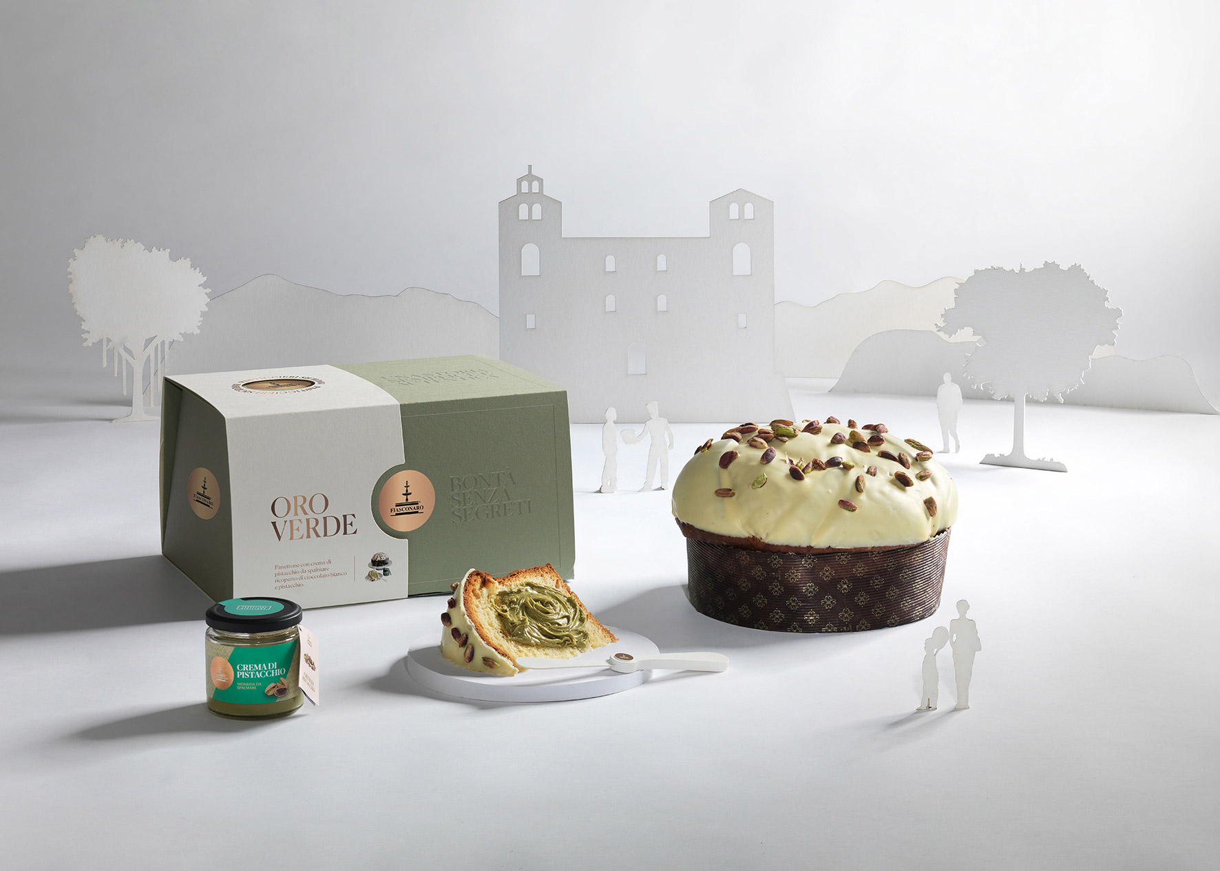 Fiasconaro Panettone "Oro Verde" 1 Kg Box regalo