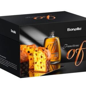 Bonollo Panettone Artigianale aromatizzato con Grappa OF da 1 Kg