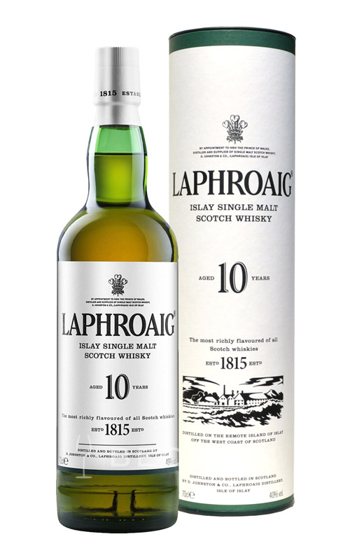 Laphroaig Islay Single Malt Scotch Whisky invecchiato 10 anni - 70 cl in astuccio