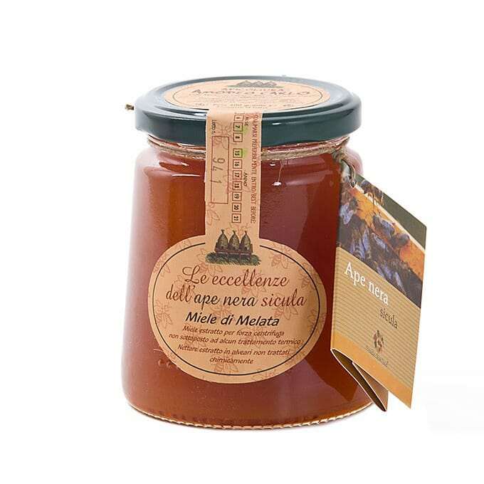 Apicoltura Carlo Amodeo - Miele di Melata di Ape Nera Sicula - barattolo da 250 gr