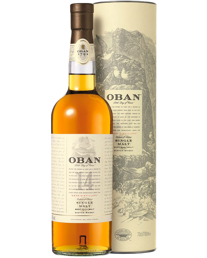 Oban Islay Single Malt Scotch Whisky invecchiato 14 anni - 70 cl in astuccio