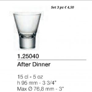 Set 3 Calici After dinner 15 cl