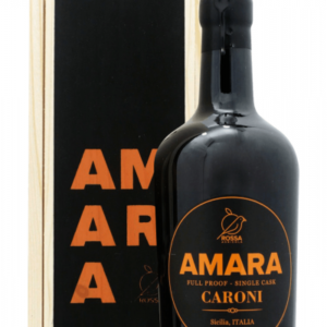 Amara amaro Full Proof single cask Caroni 50 cl – Edizione Limitata in cassetta di legno