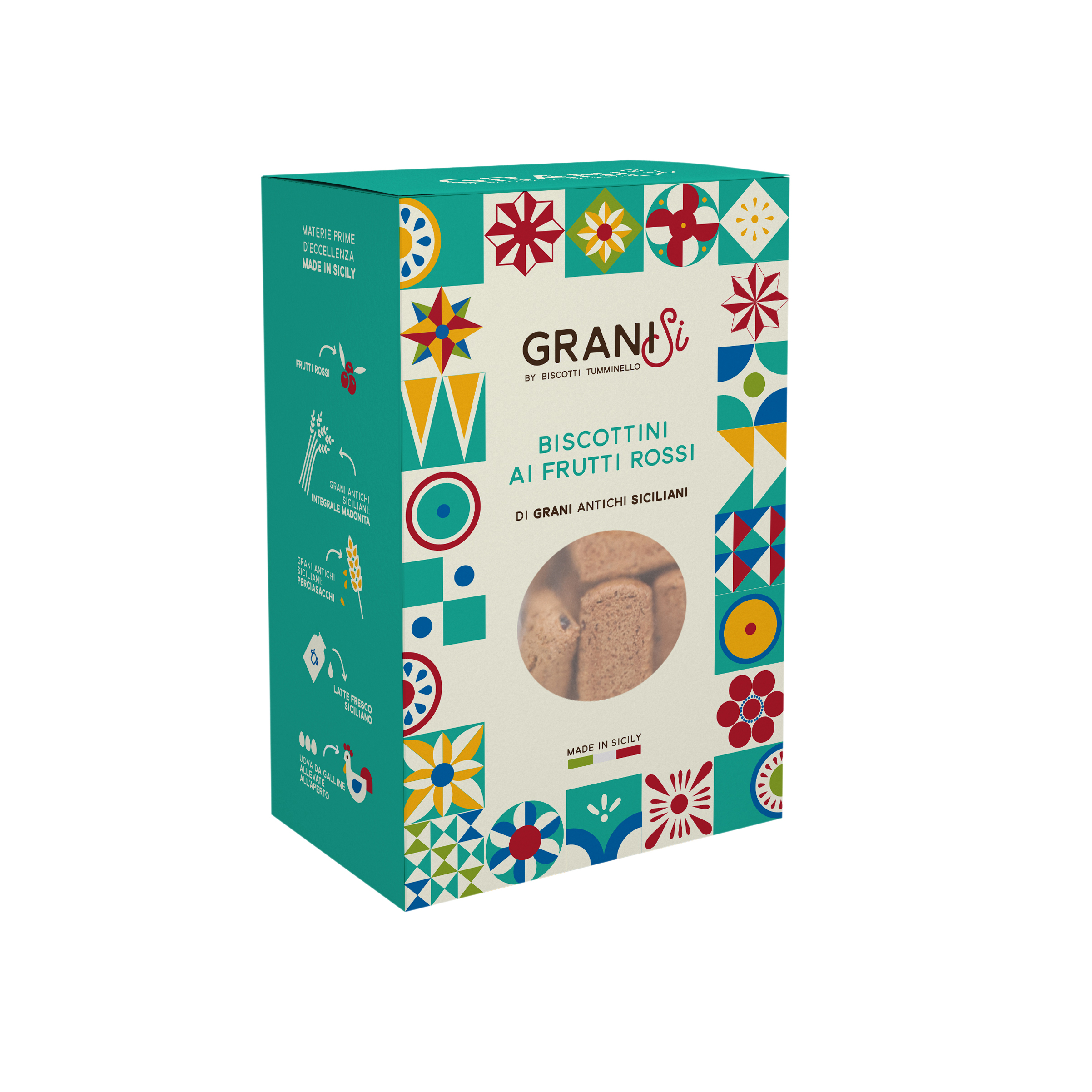 biscottini ai frutti rossie grani antichi siciliani tumminello