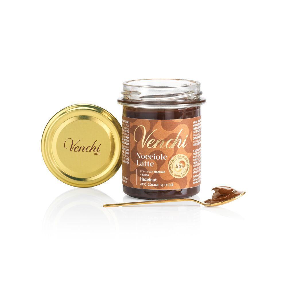 crema spalmabile latte e nocciole venchi