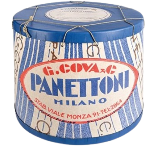 Giovanni Cova Panettone classico da 3 Kg in cappelliera di cartone vintage